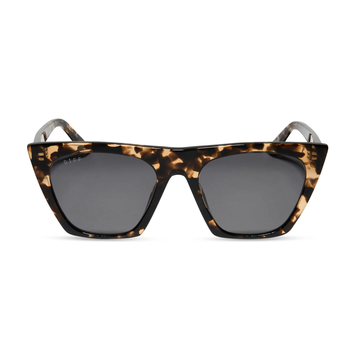 AVRIL - ESPRESSO TORTOISE + GREY SUNGLASSES