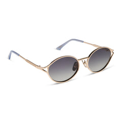 LIMONCELLO - GOLD + MILKY BLUE PEARL + GREY GRADIENT SUNGLASSES