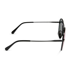 LENOX - MATTE BLACK + PURPLE MIRROR SUNGLASSES