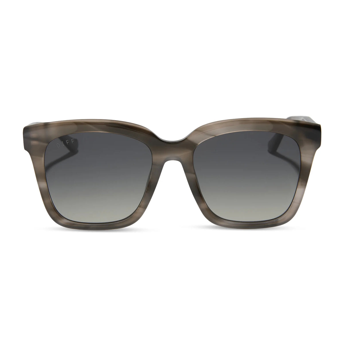 MEREDITH - SMOKE MARBLE + GREY GRADIENT + POLARIZED SUNGLASSES