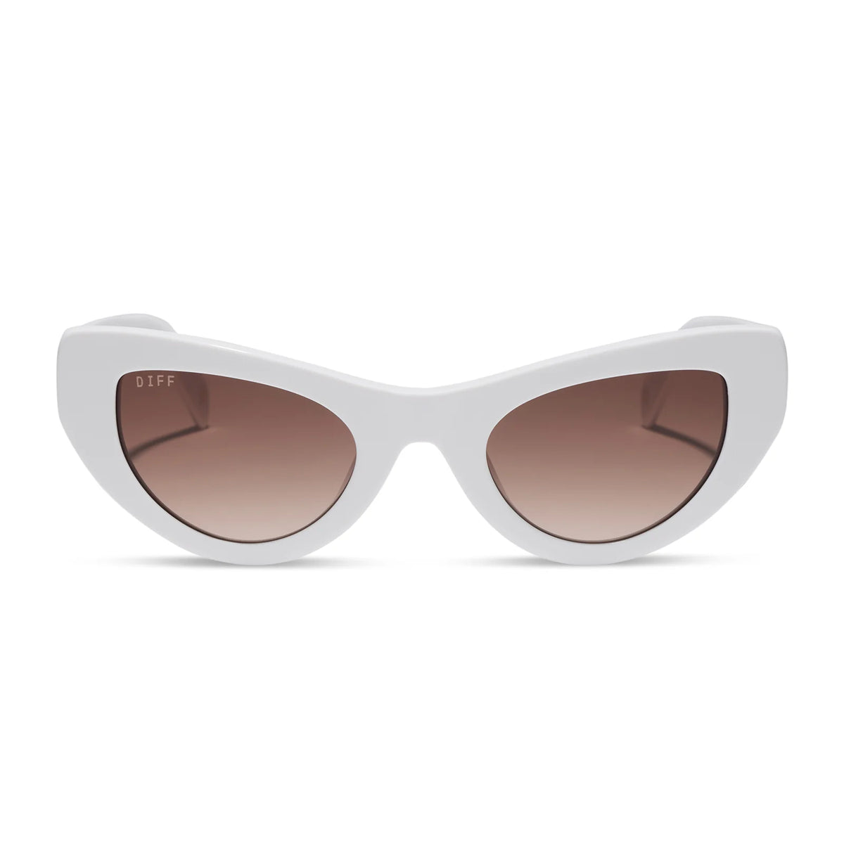 THE MESA - WHITE + BROWN GRADIENT SUNGLASSES