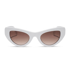 THE MESA - WHITE + BROWN GRADIENT SUNGLASSES