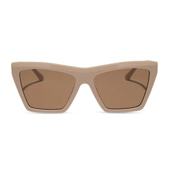 VIVI - ALMOND + BROWN SUNGLASSES
