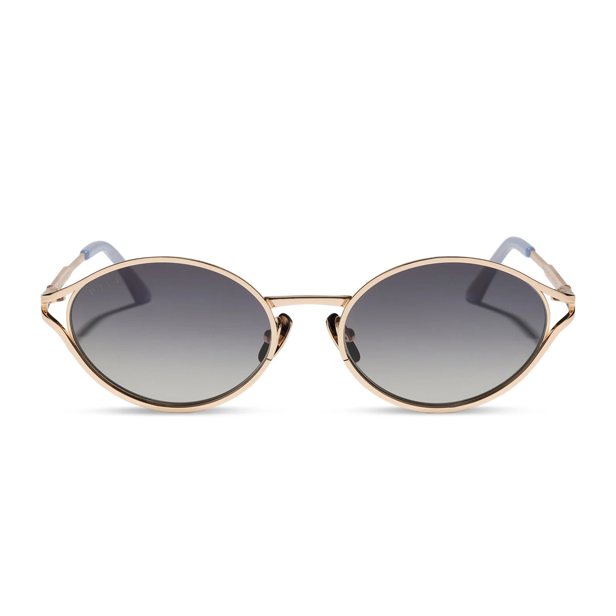LIMONCELLO - GOLD + MILKY BLUE PEARL + GREY GRADIENT SUNGLASSES