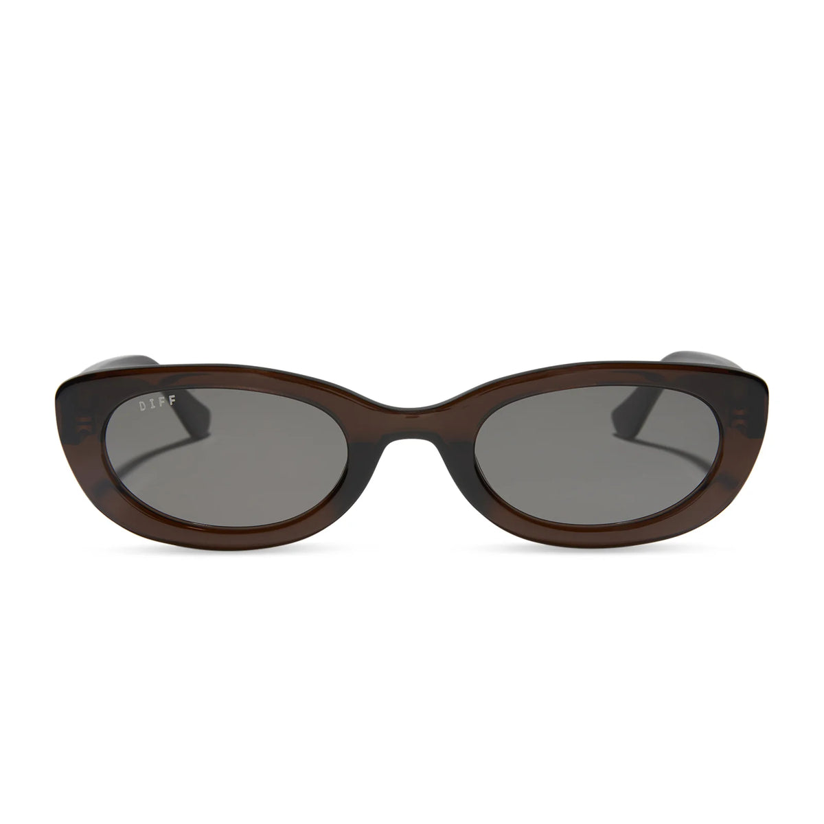 RAYA - CHOCOLATE CRYSTAL + GREY + POLARIZED SUNGLASSES
