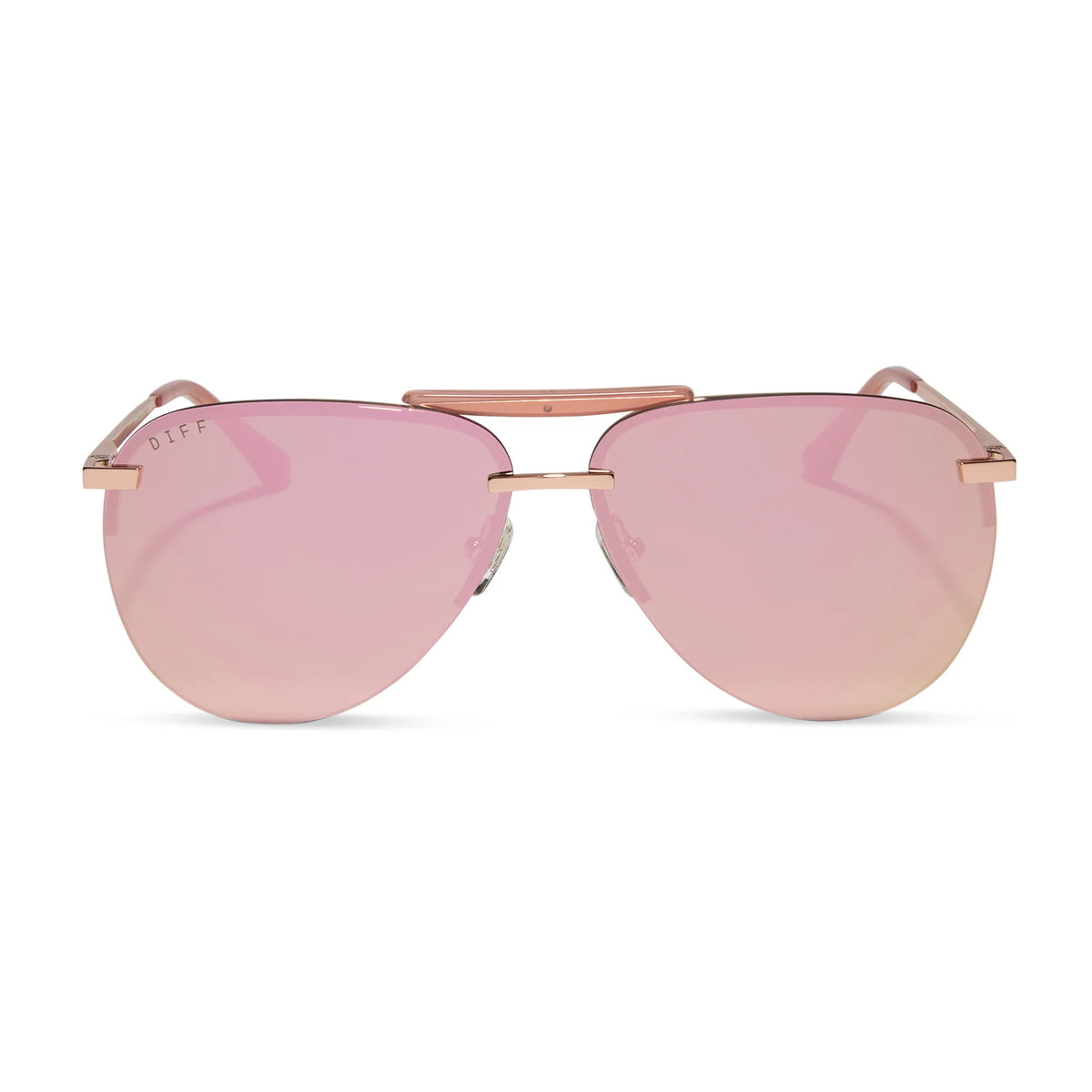 TAHOE - ROSE GOLD + CHERRY BLOSSOM MIRROR SUNGLASSES