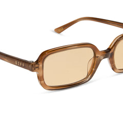 ELLE - TORTOISE + BROWN TINT SUNGLASSES