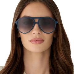 TOSCA II - CLUBHOUSE BLUE + GREY GRADIENT SUNGLASSES