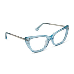CINDERELLA - BLUE CRYSTAL GLITTER + GLASSES